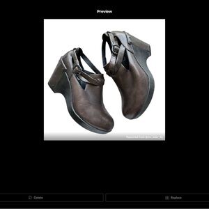 Dansko Brown wedge leather shoes